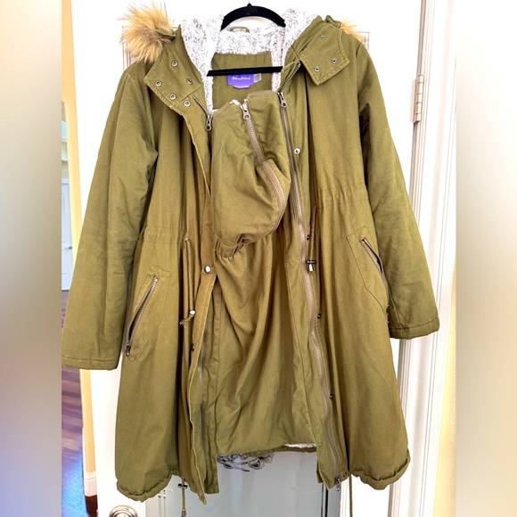 Seraphine Maternity Babywearing Coat, Size 6US - Picture 1 of 8